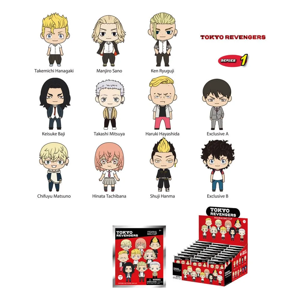 Tokyo Revengers PVC Bag Clips Series 01 - 1 Unidade